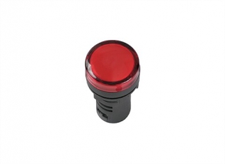 Лампа AD-22DS(LED)матрица d22мм красный 12В AC/DC  | SQ0702-0016 | TDM