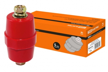 Изолятор SM61 силовой Н61хD50хМ10мм с болтом | SQ0807-0051 | TDM