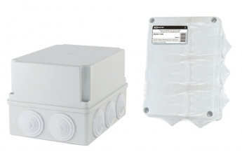Коробка распределительная о/п 190х140х120мм, крышка, IP55, 10 гермовводов, инд. штрихкод, | SQ1401-1246 | TDM