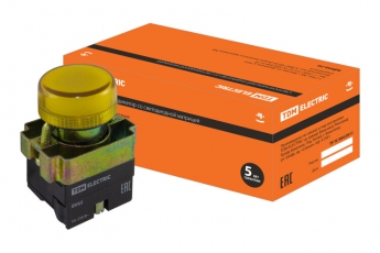 Лампа BV65 матрица d22 мм желтый | SQ0702-0047 | TDM