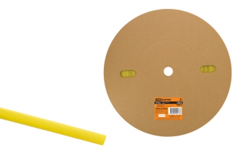 Термоусаживаемая трубка ТУТнг 6/3 желтая (100 м/ролл)  | SQ0518-0002 | TDM