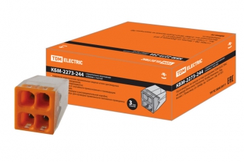 Строительно-монтажная клемма КБМ-2273-244 (2,5мм2) с пастой | SQ0517-0115 | TDM