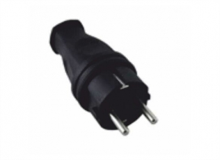 Вилка прямая каучук 2Р+РЕ 16А 250В IP44  | SQ0612-0001 | TDM