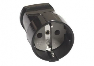 Кабельная розетка 2П+3 16А 250B черная  | SQ1806-0032 | TDM