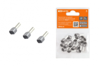 Наконечник штыревой втулочный изолированный (двойной) НШвИ (2) 4,0х12 (20шт) | SQ0568-0057 | TDM