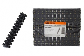 Зажим винтовой ЗВИ-10 полипропилен 1,5-6мм2 12пар 100°С черный  | SQ0510-0033 | TDM