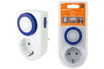 Таймер розеточный ТРМ-01-30мин/24ч-16А  | SQ1506-0001 | TDM