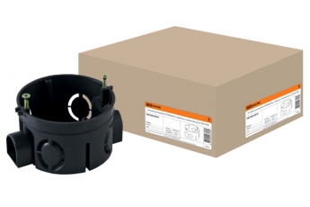 Коробка установочная 68х40 стыковочные узлы с саморезами | SQ1402-0010 | TDM