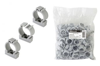 Крепеж-клипса для трубы D25 мм с фиксатором | SQ0405-0103 | TDM