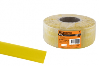 Термоусаживаемая трубка ТУТнг 30/15 желтая (50 м/ролл)  | SQ0518-0079 | TDM
