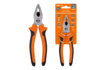 Пассатижи (плоскогубцы), с двухкомпонентными рукоятками, CR-V сталь 160 мм, серия 