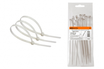 Хомут 3,6х300мм нейлон (белый) (25 штук) | SQ0515-0315 | TDM