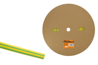 Термоусаживаемая трубка ТУТнг 14/7 желто-зеленая (100 м/ролл)  | SQ0518-0031 | TDM