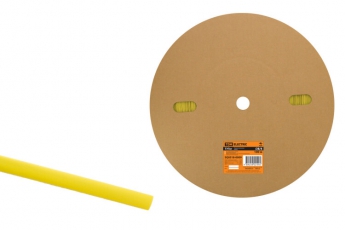 Термоусаживаемая трубка ТУТнг 8/4 желтая (100 м/ролл)  | SQ0518-0009 | TDM