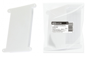 Крышка финишная 124х80 белая (для коробки с/п 118х76х60мм) | SQ1402-9505 | TDM