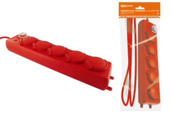 Удлинитель силовой Уз16-05В (с крышками IP44, выключатель, 5 мест/20м ПВС 3х1,0) | SQ1302-0018 | TDM