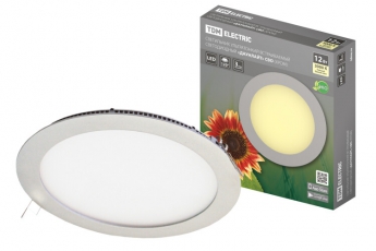 Светильник светодиодный встраиваемый Downlight ДВО СВО (хром) 12Вт 3000К IP20 опал | SQ0329-0013 | TDM