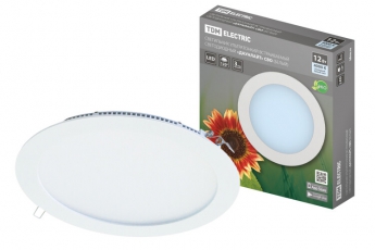 Светильник светодиодный встраиваемый Downlight ДВО СВО (белый) 12Вт 4000К IP20 опал | SQ0329-0010 | TDM