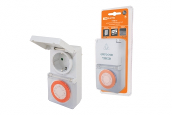 Таймер розеточный ТРМ-03-30мин/24ч-16А-IP44 (суточный, защита от влаги) | SQ1506-0004 | TDM