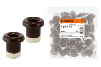 Керамический проходной изолятор для провода «ЭКО» бук (25шт) | SQ2802-0009 | TDM