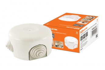 Коробка распаячная фарфоровая D7,8х4,5см белая | SQ2802-0011 | TDM