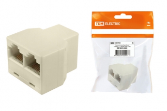 Компьютерный двойник (гнездо — 2 гнезда) 8Р-8С, инд. упаковка | SQ1809-0020 | TDM