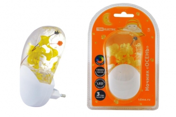 Ночник Осень 1В светодиодный с датчиком света | SQ0357-0003 | TDM