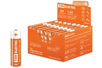 Элемент питания LR6 AA Alkaline 1,5V PAK-96 | SQ1702-0005 | TDM