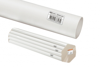 Труба гладкая жесткая ПВХ d 16 (104 м) длина 2 м индивид. штрихкод, белая | SQ0404-0031 | TDM