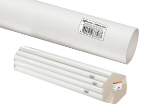 Труба гладкая жесткая ПВХ d 25 (74 м) длина 2 м индивид. штрихкод, белая | SQ0404-0033 | TDM