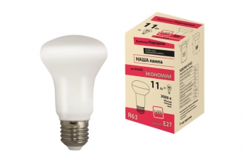 Лампа светодиодная R63 - 11 Вт-230 В -3000 К–E27 Народная | SQ0340-0142 | TDM