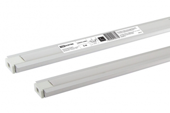 Алюминиевый профиль встраиваемый 2206 (2 м), матовый рассеиватель, 2 заглушки | SQ0331-0482 | TDM