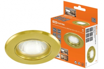 Светильник точечный встраиваемый под лампу СВ 01-01 MR16 50Вт G5.3 золото | SQ0359-0021 | TDM