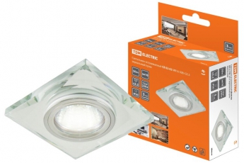 Светильник точечный встраиваемый под лампу СВ 03-02 MR16 50Вт G5.3 зеркальный/хром | SQ0359-0046 | TDM