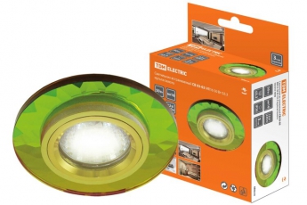 Светильник точечный встраиваемый под лампу СВ 03-03 MR16 50Вт G5.3 мульти/золото | SQ0359-0048 | TDM