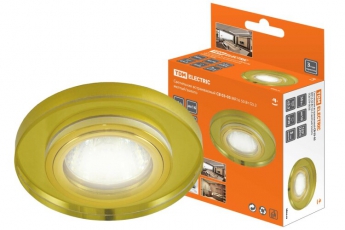 Светильник точечный встраиваемый под лампу СВ 03-05 MR16 50Вт G5.3 жёлтый/золото | SQ0359-0056 | TDM