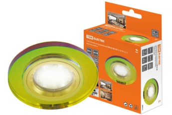 Светильник точечный встраиваемый под лампу СВ 03-05 MR16 50Вт G5.3 мульти/золото | SQ0359-0054 | TDM