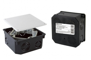 Коробка распределительная с/у 110х110х50 с крышкой, инд. штрихкод | SQ1402-0915 | TDM