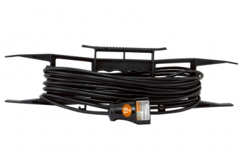 Удлинитель-шнур на рамке силовой народный ПВС 2200 Вт с/з, 10м, штепс. гнездо | SQ1307-0311 | TDM