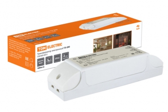 Трансформатор электронный ТЭ-200 220В/12В 70-200Вт | SQ0360-0013 | TDM