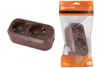 Колодка розеточная 2 гнезда 2П+З 16А 250В 