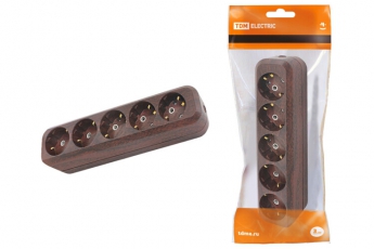 Колодка розеточная 5 гнезд 2П+3 16А 250В 