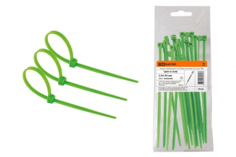 Хомуты нейлоновые 2,5х150мм (зеленый) (25 штук) | SQ0515-0346 | TDM
