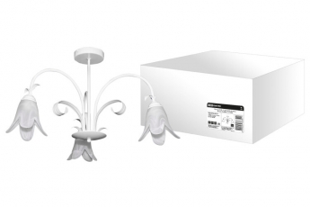 Люстра НCБ 12-04 Адель 3х40Вт ЛН Е14 белый | SQ0370-0017 | TDM