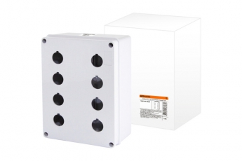 Корпус КП204 для кнопок 8мест белый | SQ0705-0020 | TDM