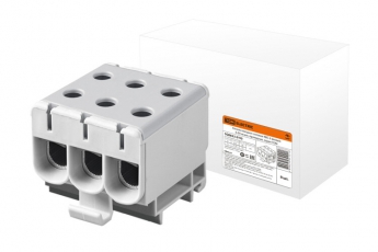 Клемма вводная силовая КВС 6 вводов 6-50 кв.мм. проходная, серая | SQ0833-0110 | TDM