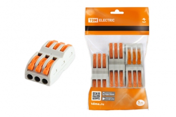 Соединительная проходная клемма СК-413-2 (2,5мм2) (3 шт/упак) | SQ0527-0052 | TDM