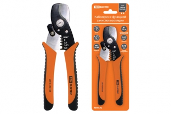 Кабелерез (Al до ?11 мм.) с функц. зачистки изол., CR-V сталь, 170 мм, серия 