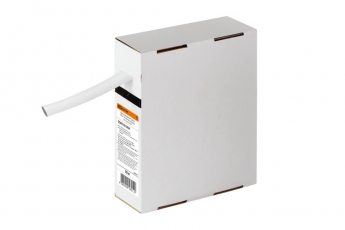 Термоусаживаемая трубка ТУТнг 12/6 белая в коробке (10 м/упак) | SQ0518-0429 | TDM