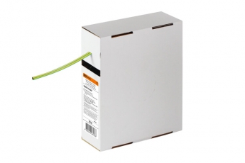 Термоусаживаемая трубка ТУТнг 4/2 желто-зеленая в коробке (10 м/упак) | SQ0518-0407 | TDM